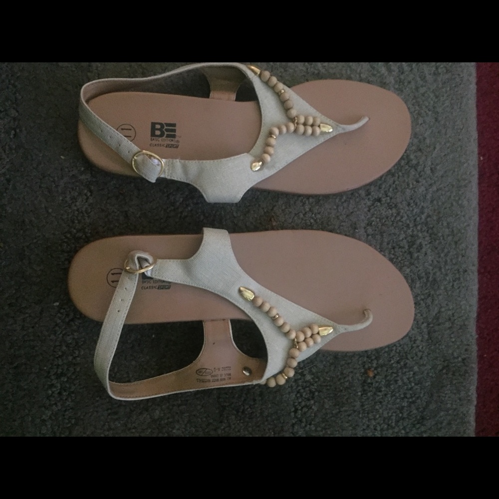 Beige sandals